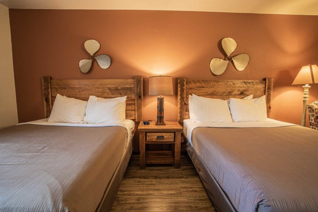 Deluxe Two Queen Beds at Open Hearth Lodge Door County