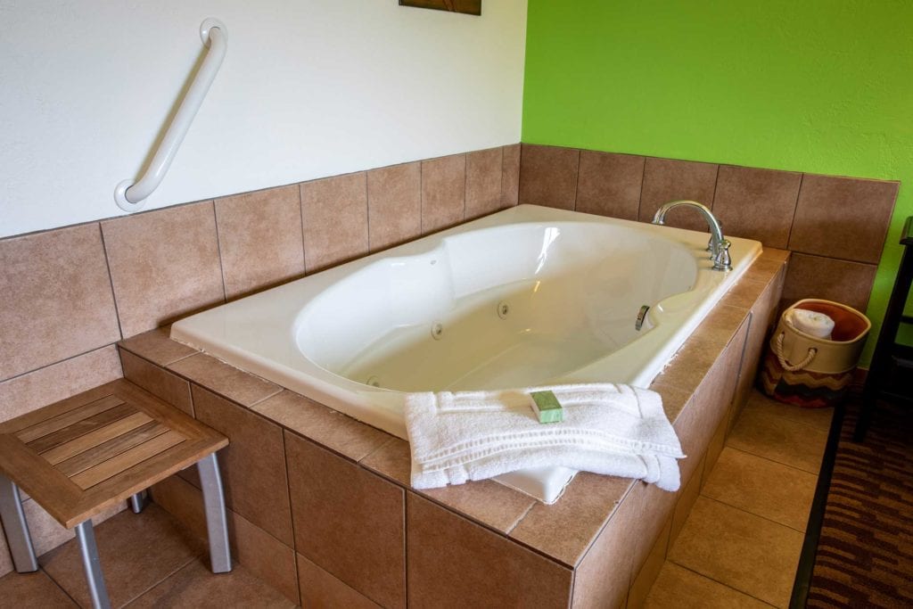 Jacuzzi at Open Hearth Lodge Door County