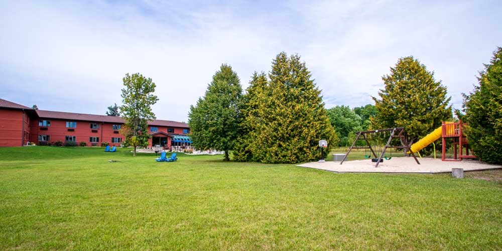 Open Hearth Lodge Outdoor Area in Door County