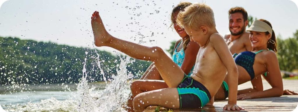 Kids enjoying Door County