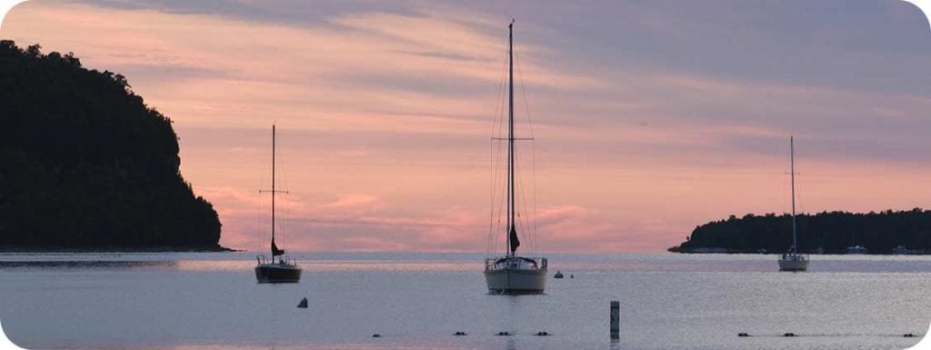 Sailboats in Door County