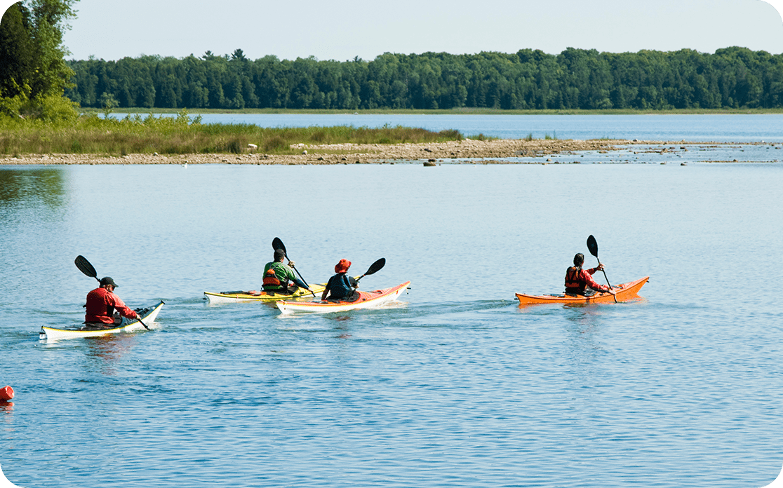 Kayakers in Door County