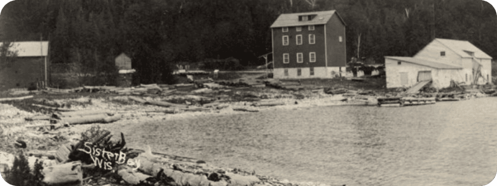 A historical photo of Sister Bay