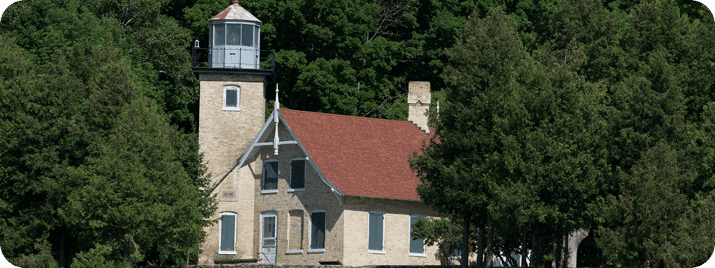 Eagle bluff lighthouse in Peninsula State Park