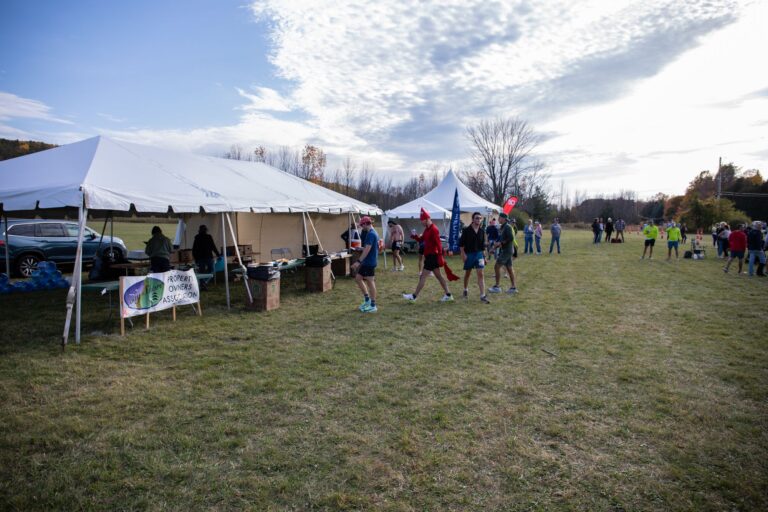 Tents at Fall 50 Exchange 8, Chateau Hutter on Bay Shore Drive
